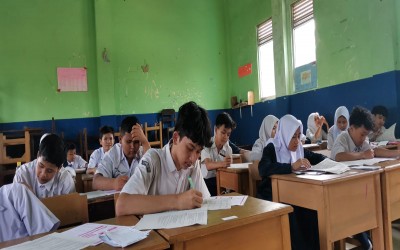 MTs Al Ihsan Pamulang Gelar Ujian PAS Ganjil Hari Pertama dengan Lancar