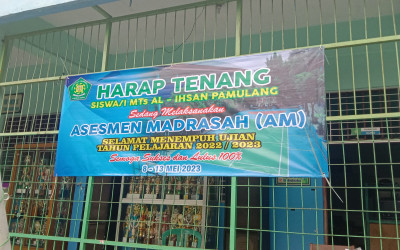 Kegiatan Ujian Madrasah MTs Al-Ihsan Pamulang Tahun Ajaran 2022/2023