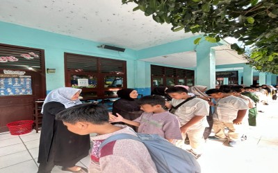 Halalbihalal Pasca Idulfitri, Siswa MTs dan MI Al Ihsan Pererat Silaturahmi