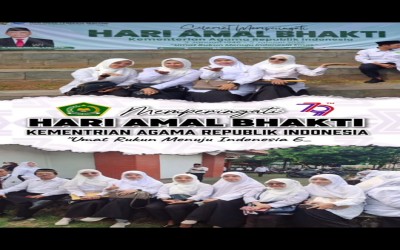 memperingati Hari Amal Bakti (HAB) Kementerian Agama (Kemenag) Republik Indonesia yang ke-79, Madrasah Tsanawiyah (MTs) Al-Ihsan Pamulang turut serta dalam pelaksanaan kegiatan